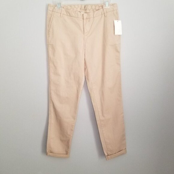 💘Caslon Skinny Cuffed Hem Skinny Khaki Pants Size 4 - Picture 1 of 7